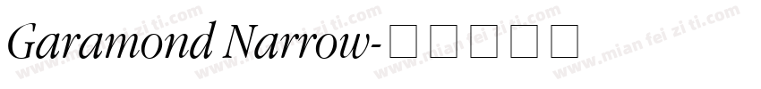 Garamond Narrow字体转换